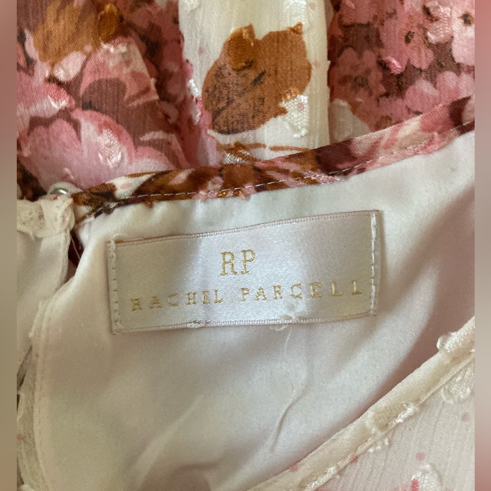 Rachel Parcell Pink Floral Tiered Midi Dress - Picture 5 of 8